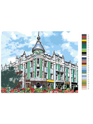 Картина по номерам &amp;quot;Городское здание&amp;quot;