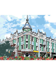 Картина по номерам &amp;quot;Городское здание&amp;quot;