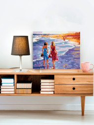 Raqamlar bo&#039;yicha rasm &quot;Ikki qiz dengizda&quot;