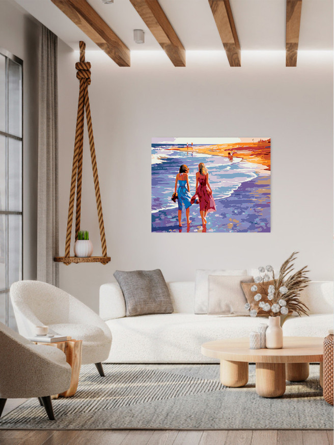 Raqamlar bo&amp;#039;yicha rasm &amp;quot;Ikki qiz dengizda&amp;quot;