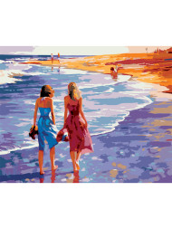 Raqamlar bo&#039;yicha rasm &quot;Ikki qiz dengizda&quot;