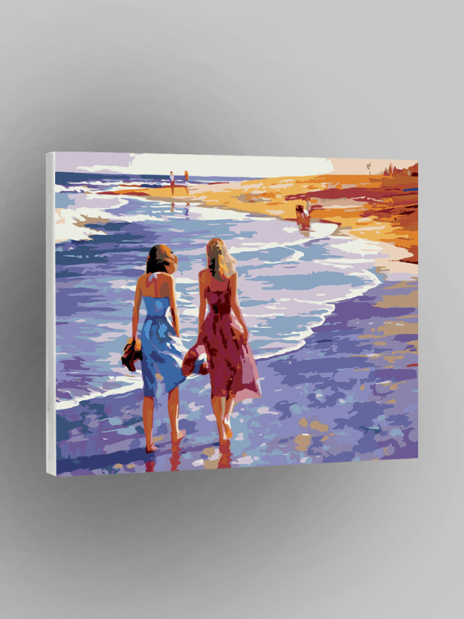 Raqamlar bo&amp;#039;yicha rasm &amp;quot;Ikki qiz dengizda&amp;quot;