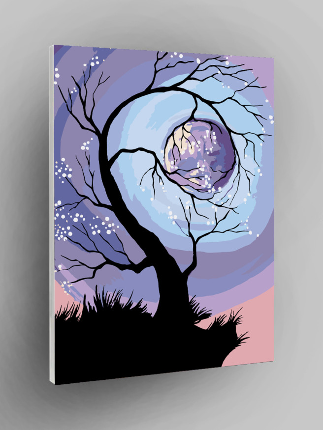 Raqamlar bo&amp;#039;yicha rasm &amp;quot;Oy daraxti&amp;quot;