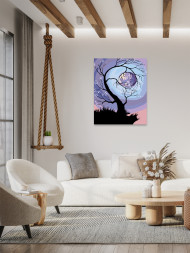 Raqamlar bo&#039;yicha rasm &quot;Oy daraxti&quot;