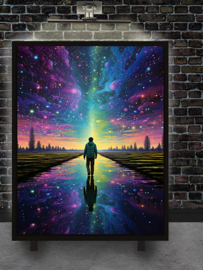 Постер на холсте &amp;quot;Путешествие сквозь вселенную&amp;quot;