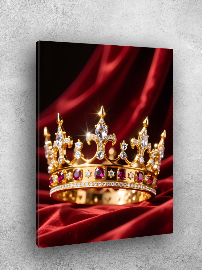 Holstga bosilgan poster &amp;quot;Qimmatbaho toshli oltin toj&amp;quot;