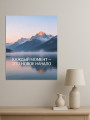 Holstga bosilgan poster &amp;quot;Har bir lahza — bu yangi boshlanish&amp;quot;