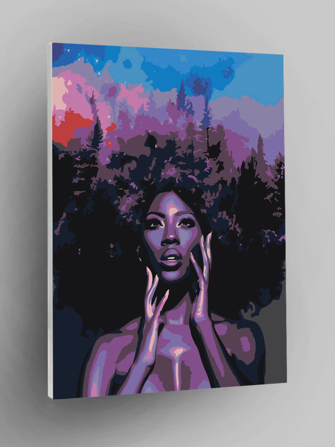 Raqamlar bo&amp;#039;yicha rasm &amp;quot;Qiz va tun&amp;quot;