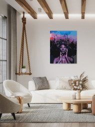 Картина по номерам &amp;quot;Девушка и ночь&amp;quot;