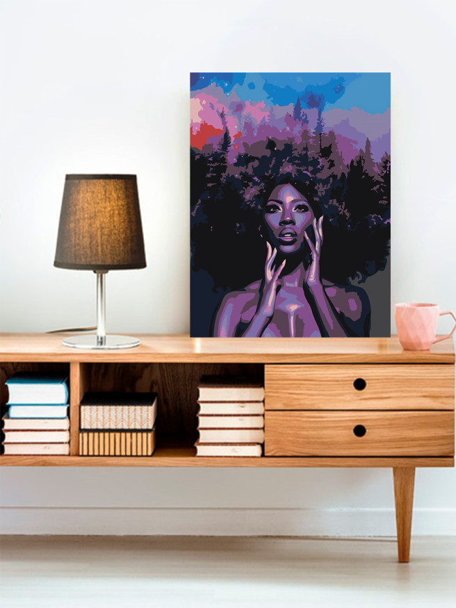 Raqamlar bo&amp;#039;yicha rasm &amp;quot;Qiz va tun&amp;quot;