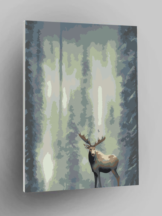 Raqamlar bo&amp;#039;yicha rasm &amp;quot;O&amp;#039;rmonda kiyik&amp;quot;