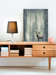 Raqamlar bo'yicha rasm "O'rmonda kiyik"