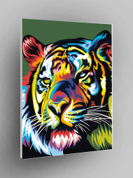 Raqamlar bo&#039;yicha rasm &quot;Rangbarang yo&#039;lbars&quot;