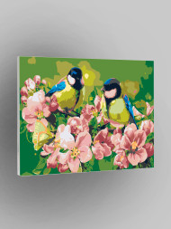 Raqamlar bo&#039;yicha rasm &quot;Shoxdagi chumchuqlar&quot;