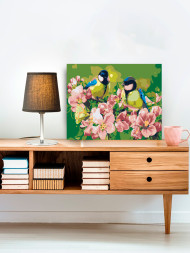 Raqamlar bo&#039;yicha rasm &quot;Shoxdagi chumchuqlar&quot;