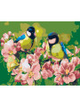 Картина по номерам &amp;quot;Птички на ветке&amp;quot;