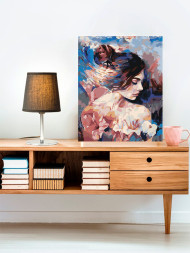 Raqamlar bo'yicha rasm "Zaif qiz"