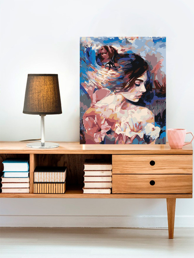 Raqamlar bo&amp;#039;yicha rasm &amp;quot;Zaif qiz&amp;quot;