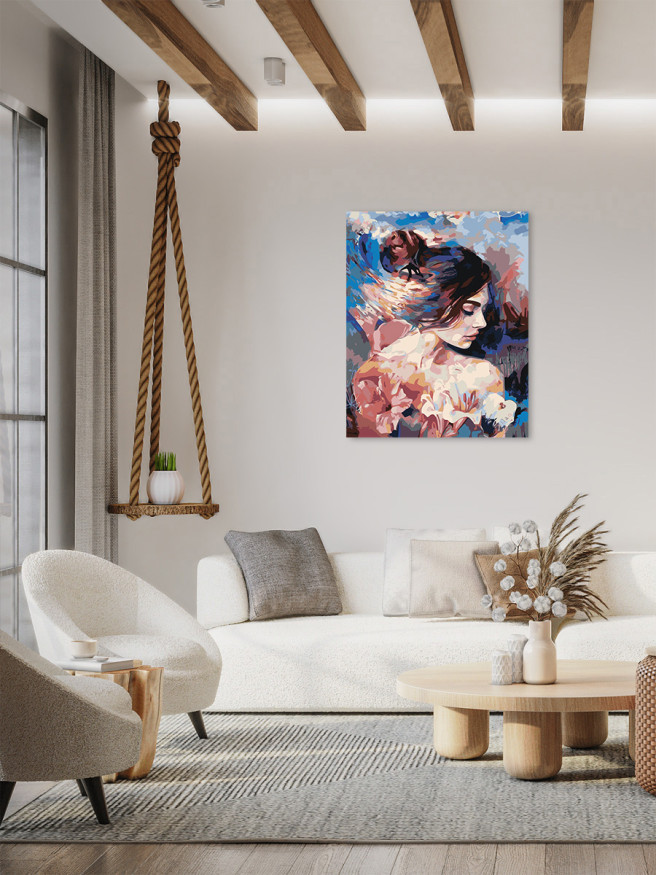 Raqamlar bo&amp;#039;yicha rasm &amp;quot;Zaif qiz&amp;quot;