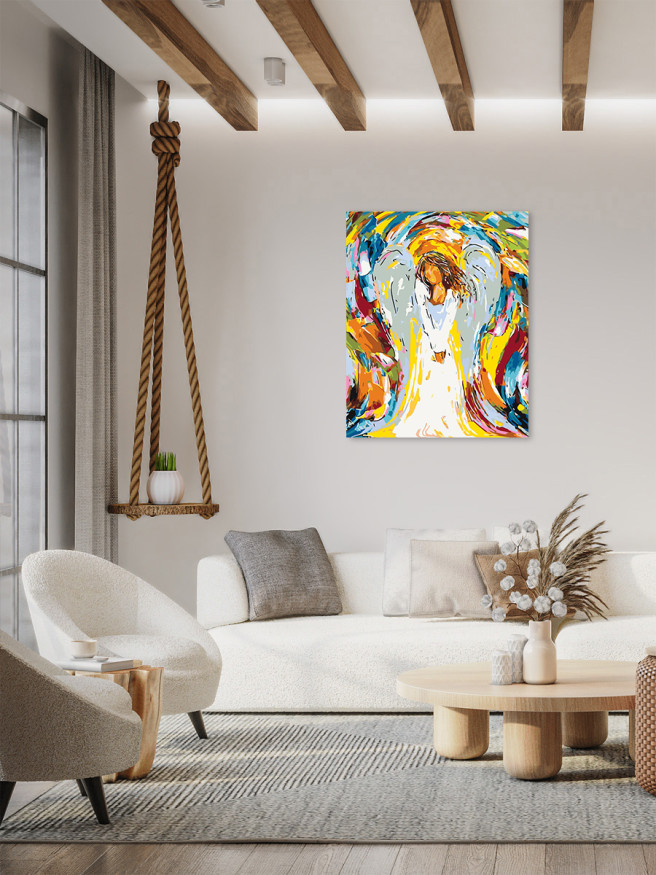 Raqamlar bo&amp;#039;yicha rasm &amp;quot;Farishta qiz&amp;quot;