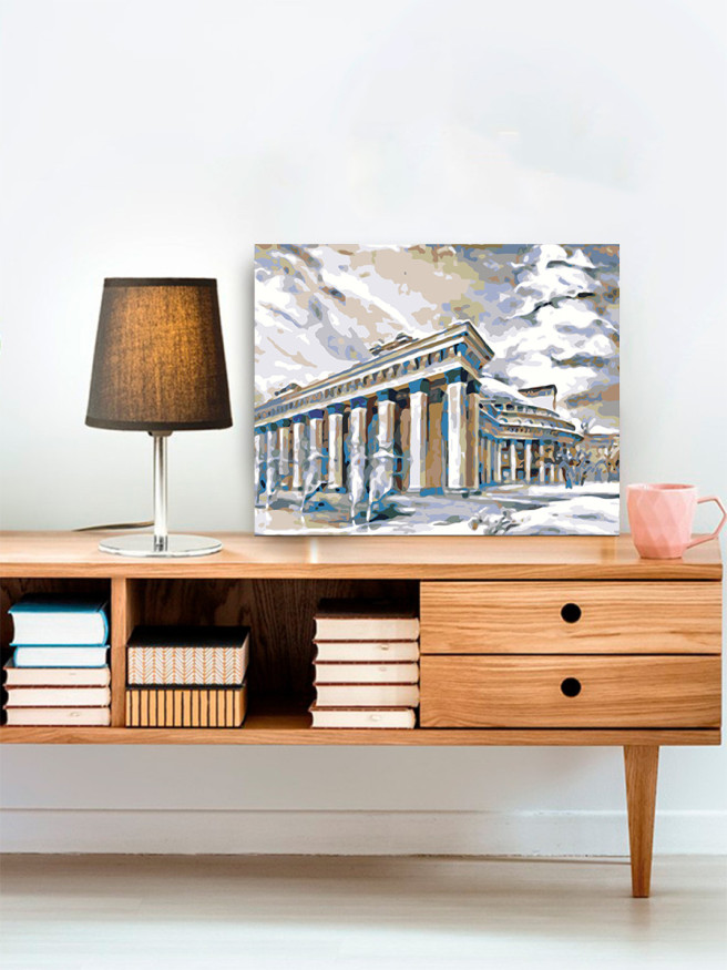 Raqamlar bo&amp;#039;yicha rasm &amp;quot;Ustunlar bilan qurilish&amp;quot;