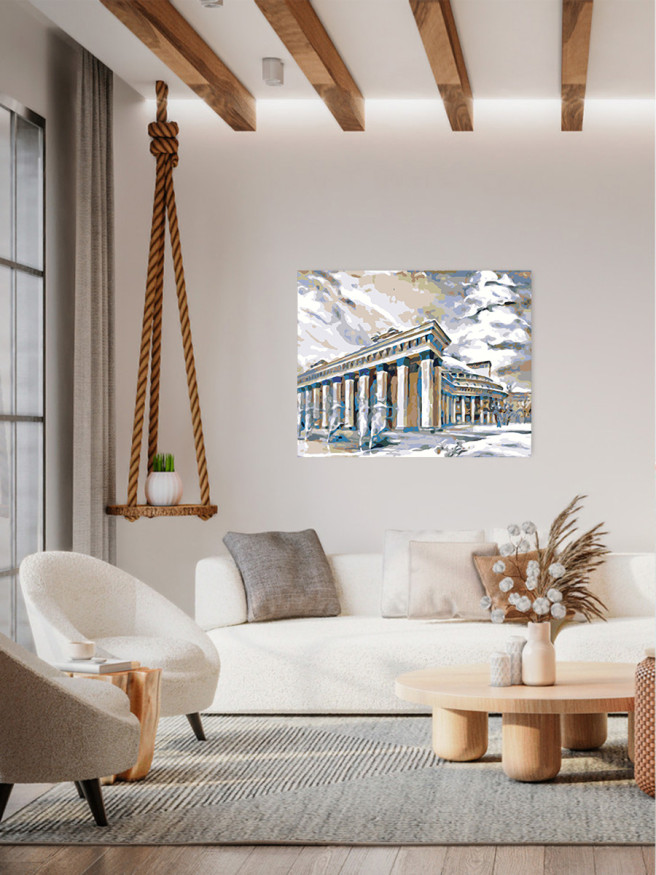 Raqamlar bo&amp;#039;yicha rasm &amp;quot;Ustunlar bilan qurilish&amp;quot;