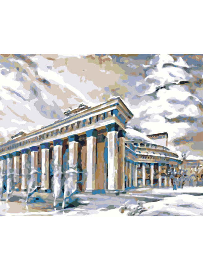 Raqamlar bo&amp;#039;yicha rasm &amp;quot;Ustunlar bilan qurilish&amp;quot;