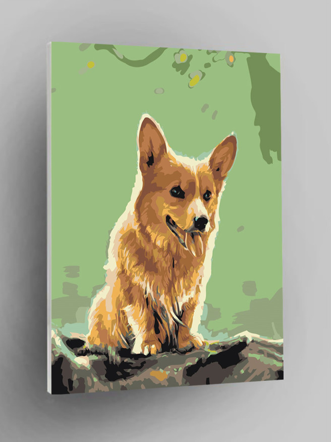 Raqamlar bo&amp;#039;yicha rasm &amp;quot;Baxtli it&amp;quot;