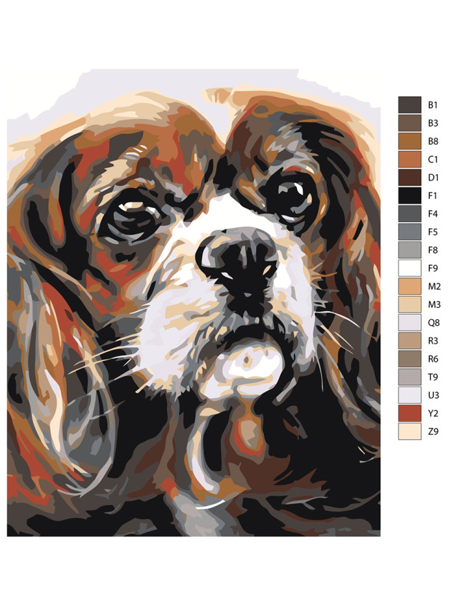 Raqamlar bo&amp;#039;yicha rasm &amp;quot;Yoqimli it&amp;quot;