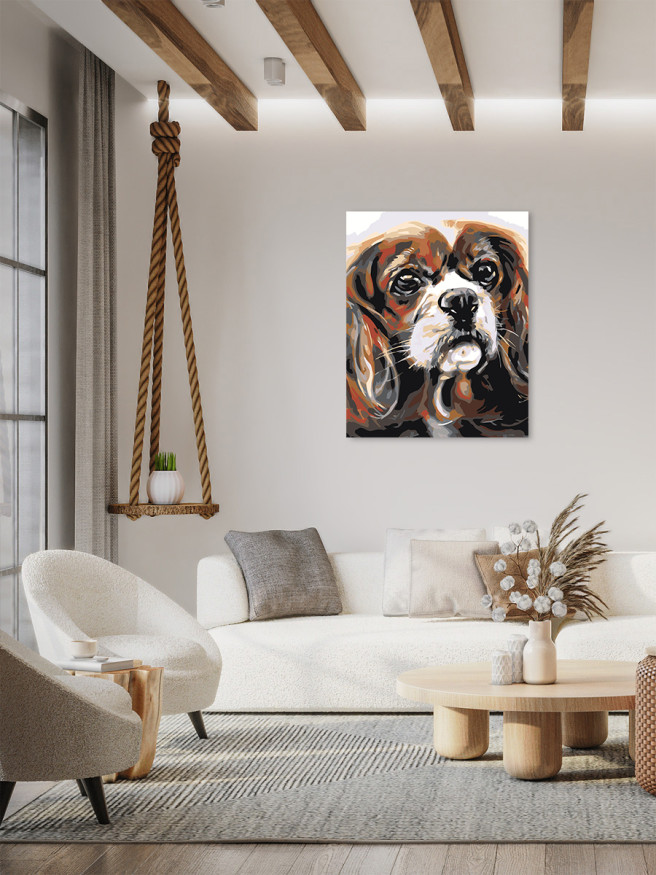 Raqamlar bo&amp;#039;yicha rasm &amp;quot;Yoqimli it&amp;quot;