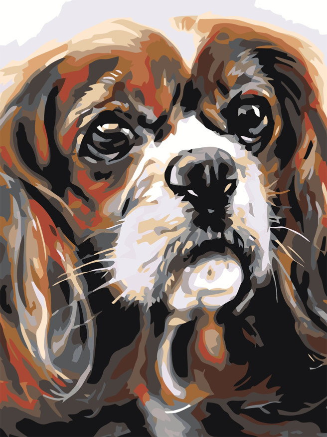 Raqamlar bo&amp;#039;yicha rasm &amp;quot;Yoqimli it&amp;quot;