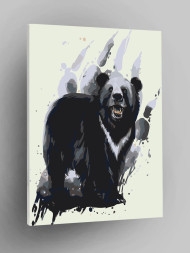 Raqamlar bo'yicha rasm "Ayiq"