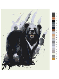 Raqamlar bo'yicha rasm "Ayiq"