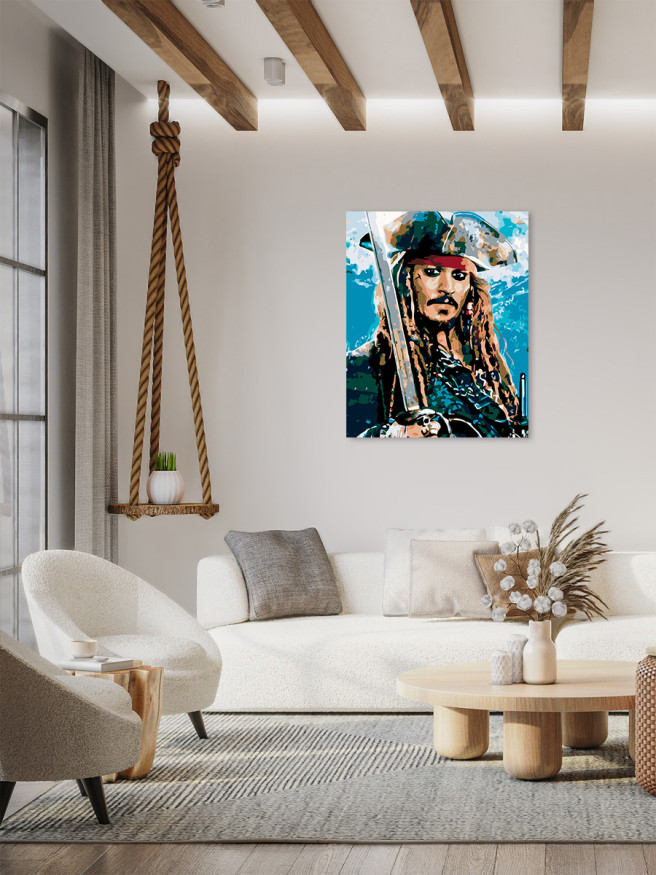 Raqamlar bo&amp;#039;yicha rasm &amp;quot;Kapitan Jek Chumchuq&amp;quot;