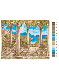 Raqamlar bo&#039;yicha rasm &quot;Dengizda kema&quot;