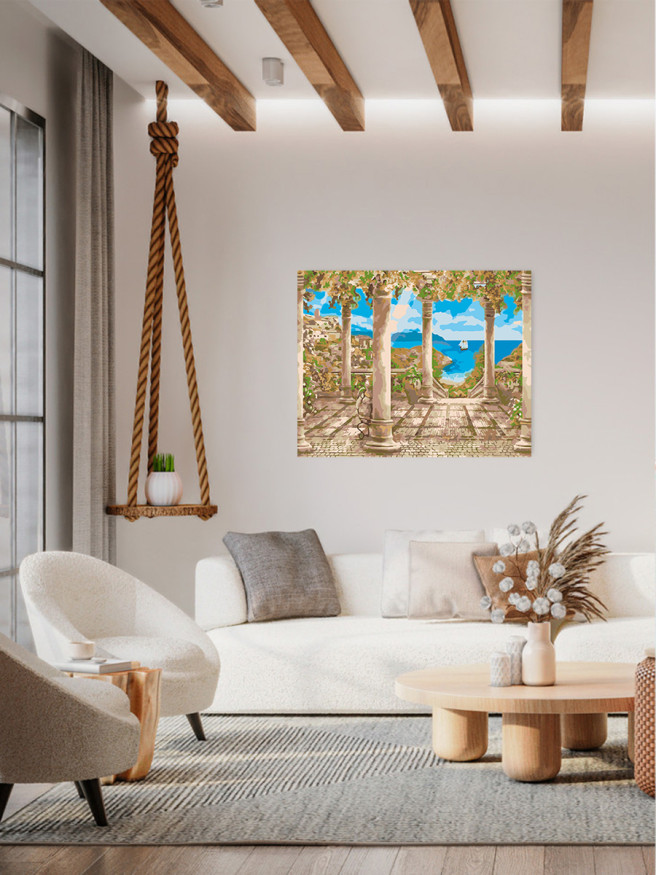 Raqamlar bo&amp;#039;yicha rasm &amp;quot;Dengizda kema&amp;quot;