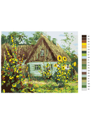 Картина по номерам &amp;quot;Домик в деревне&amp;quot;