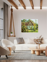 Картина по номерам &amp;quot;Домик в деревне&amp;quot;