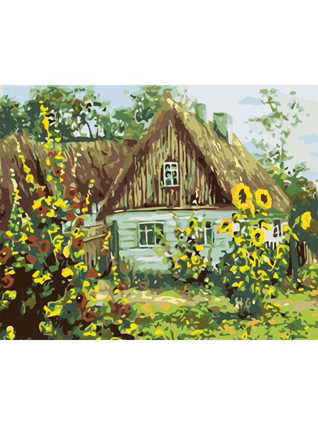 Картина по номерам &amp;quot;Домик в деревне&amp;quot;