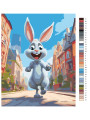 Картина по номерам &amp;quot;Заяц в городе&amp;quot;