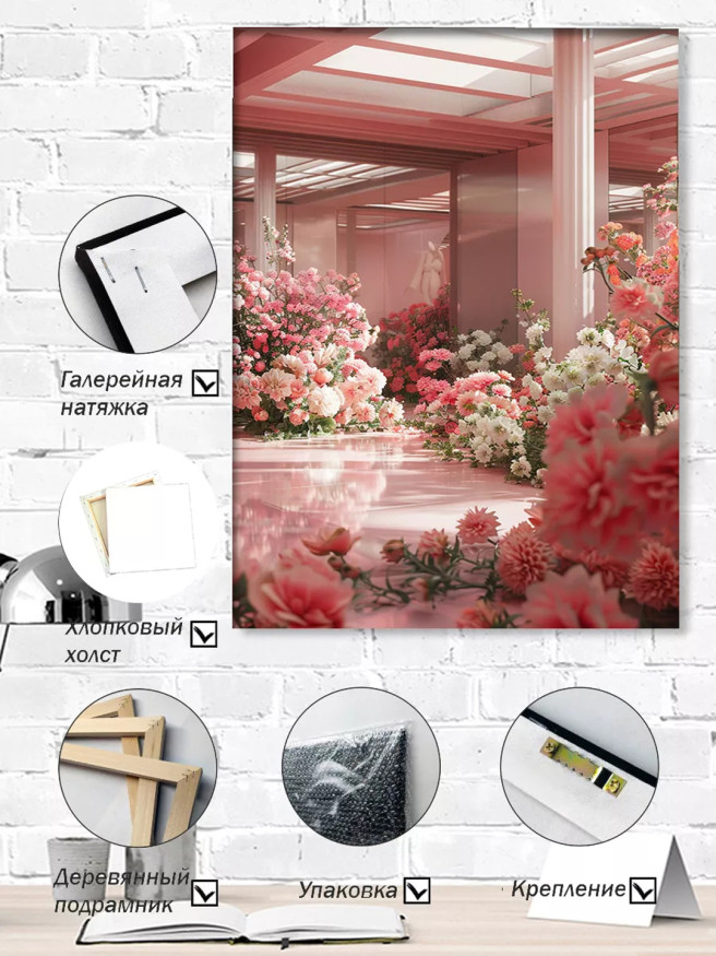 Постер на холсте &amp;quot;Цветочный зал&amp;quot;
