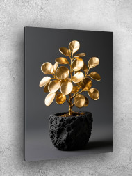 Holstga bosilgan poster &quot;Oltin pul daraxti&quot;