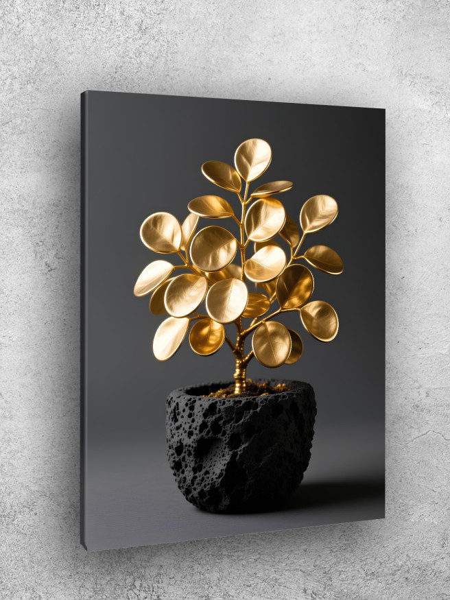 Holstga bosilgan poster &amp;quot;Oltin pul daraxti&amp;quot;