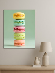 Holstga bosilgan poster &quot;Rangli makaronlar minorasi&quot;