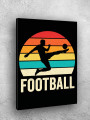 Holstga bosilgan poster &amp;quot;Quyosh botishidagi futbol zarbasi&amp;quot;