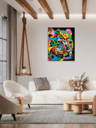 Raqamlar bo&#039;yicha rasm &quot;Ranbarang leopard&quot;