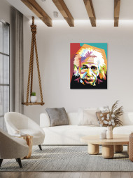 Raqamlar bo'yicha rasm "Albert Eynshteyn"