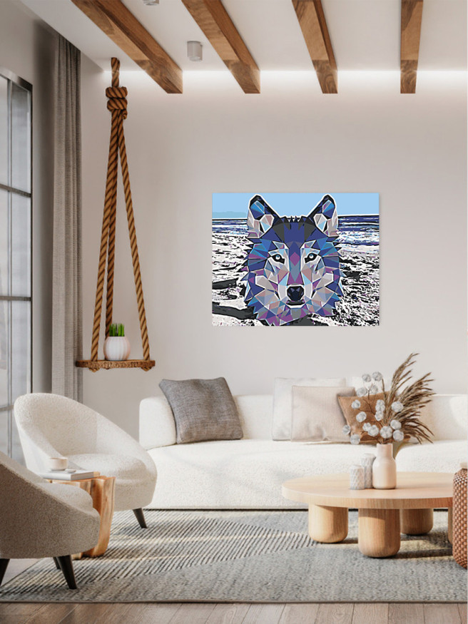 Картина по номерам &amp;quot;Волк&amp;quot;