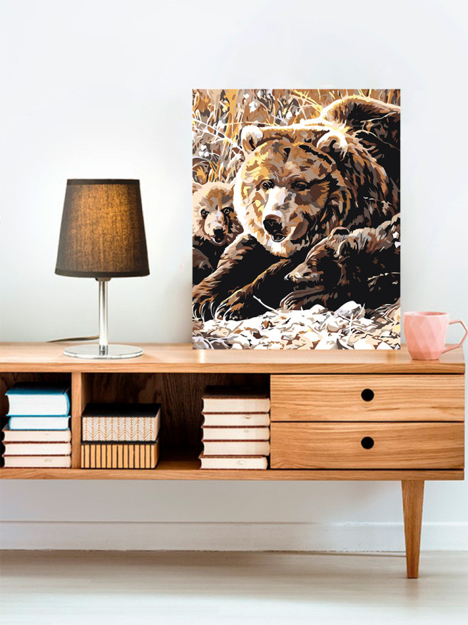 Raqamlar bo&amp;#039;yicha rasm &amp;quot;Ayiqlar oilasi&amp;quot;