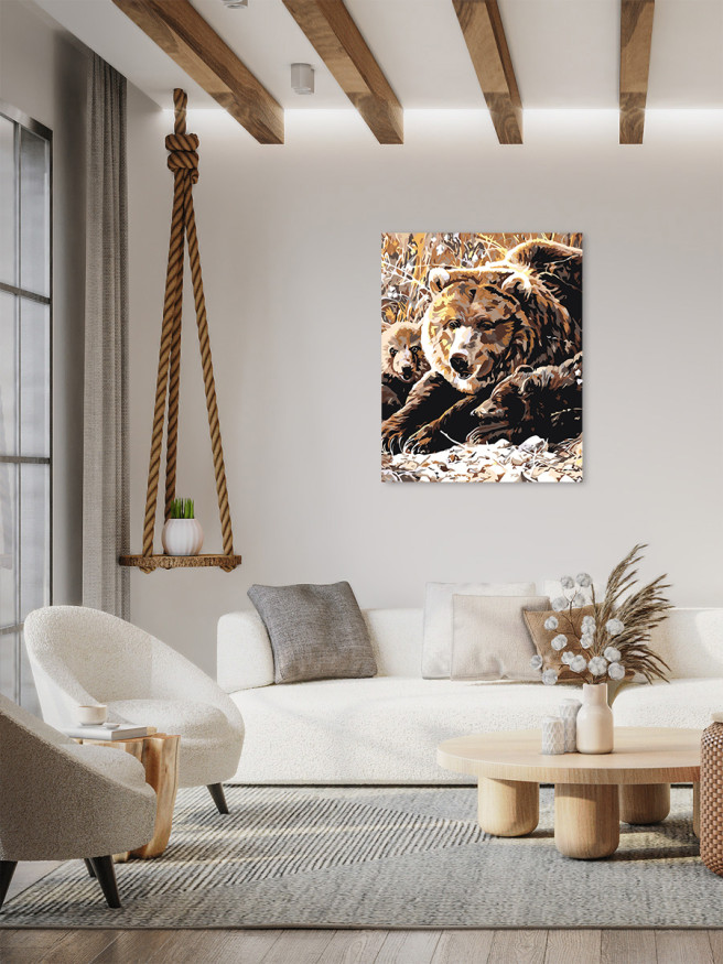 Raqamlar bo&amp;#039;yicha rasm &amp;quot;Ayiqlar oilasi&amp;quot;